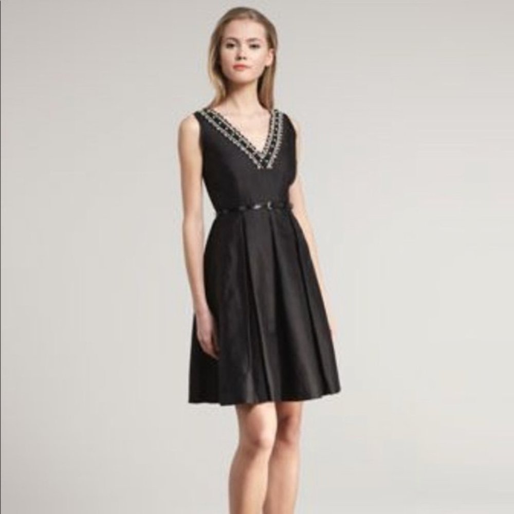 NEW Kate Spade Dabney Beaded Midas Dress in Black size 6